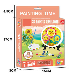 Vendita Calda: Kit Pittura 3D Girasole in Gesso per Bambini - Giocattoli Educativi per <span class=keywords><strong>Disegno</strong></span> e Colorazione Fai-da-Te - Product Image 4
