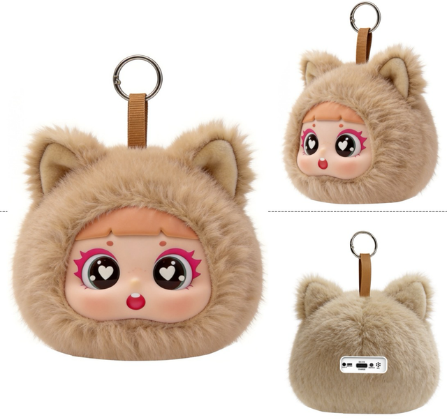 Mini Hanging Plush Doll Smart Speaker Tuya AI Bluetooth APP Multiple Voice Tones Kids Companion Portable Loudspeaker