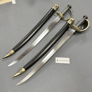 Espada Decorativa de Metal sin Filo, Espada Ceremonial Medieval Tradicional, Guardia con Tallado Exquisito, Espada de Capitán Pirata del Caribe - Product Image 1