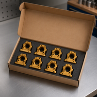 Support de moteur OEM sur mesure en usine, usinage CNC à quatre axes, acier inoxydable/alliage d'aluminium 7075, anodisé rouge