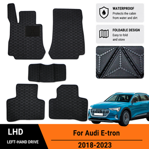 Alfombrillas Personalizadas para <span class=keywords><strong>Audi</strong></span> <span class=keywords><strong>E</strong></span>-<span class=keywords><strong>tron</strong></span> 2018-2023, Antideslizantes, Impermeables, Plegables, Resistentes al Desgaste - Product Image 1