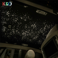 Twinkle avec app control RGB 16W toit de voiture étoile lumière fibre optique plafond à distance toit de voiture lumière étoilée
