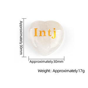 Piedra Decorativa con Grabado de Corazón Blanco 1967, 16 Tipos de <span class=keywords><strong>Personalidad</strong></span> MBTI, Decoración de Escritorio, Regalo para Clubes Estudiantiles - Product Image 5
