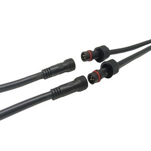 1 cặp M12 IP65 không thấm nước 3 pin cáp đồng Nam Nữ adapter cắm với 22AWG 15cm chiều dài cho dải LED - Product Image 4