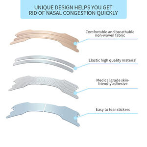 Bandelette Nasenpflaster transparente sin medicamentos personalizado, tira <span class=keywords><strong>Nasal</strong></span> para respirar bien, parches nasales para respirar mejor, tiras nasales Para Roncar - Product Image 5