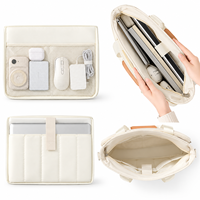 Sac fourre-tout pour ordinateur portable en polyester avec logo personnalisé, grande capacité, sac à main pour ordinateur portable 14 pouces avec bandoulière, sac d'ordinateur pour voyages d'affaires