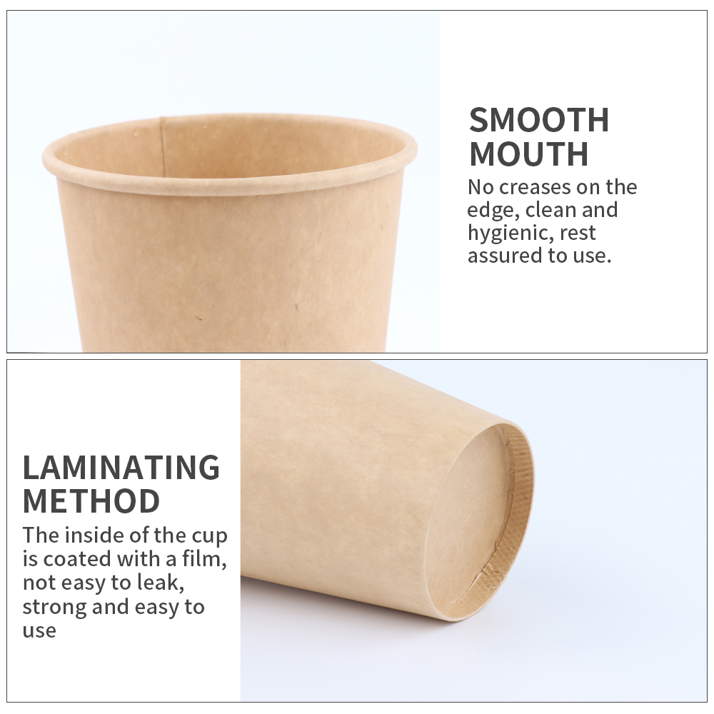 Biodegradable Custom Print Logo Coffee Cup Tea Paper Cups From Food Beverage PackagingPopular