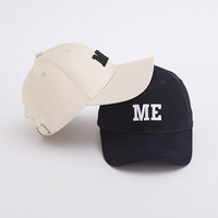 Gorra de Béisbol Moderna con Letra ME Bordada, de Poliéster, Ajustable, Transpirable, Impermeable, Unisex, para Uso Diario
