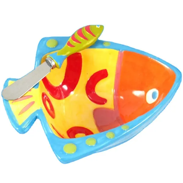 ترويج مخصصة Glofish على شكل وعاء سيراميك لحيوان مدلل
