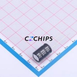 Condensateur électrolytique en aluminium à montage traversant ESK227M1JG16RR, composant à montage traversant (THT), D10xL16mm 220uF 20% 63V 5mm - Product Image 2