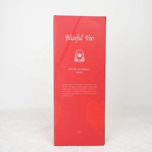 Doos Afdrukken Golfkarton Opvouwbare Wijn Dubbele Fles Glazen Opslag Geschenkdoos Verpakking Met Handvat - Product Image 4