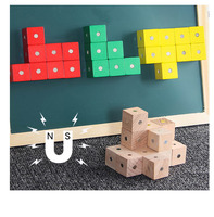 Cube magnétique blocs de construction étudiants aides pédagogiques blocs de construction magnétiques en trois dimensions jouets éducatifs et puzzle