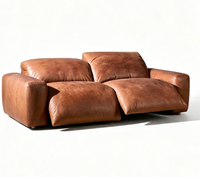 Canapé inclinable électrique de luxe moderne FERLY en cuir, confortable et intelligent, pour salon, ensemble contemporain pour la maison