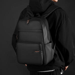 WePower Sac à dos pour homme grande capacité, sacoche étanche pour ordinateur portable, sac de voyage et de transport professionnel, couleur unie noir gris foncé - Product Image 1