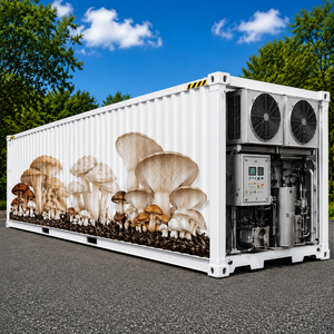 Système d'agriculture intérieure modulaire commercial avec unité de refroidissement, conteneur de transport écoénergétique pour la culture de champignons - Product Image 1