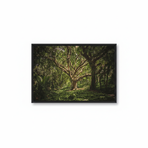 Elegant Old Tree Landscape Printed Canvas Artwork - Modern Home Decor,<b>BLACK</b> <b>FRAMED</b> CANVAS - Product Image 2