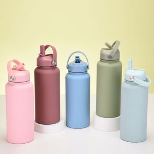 Botella de Agua Deportiva de Gran Capacidad, Libre de BPA, Tapa Antiderrames, para Fitness, Senderismo, Actividades al Aire Libre, Solución de Hidratación Duradera - Product Image 3
