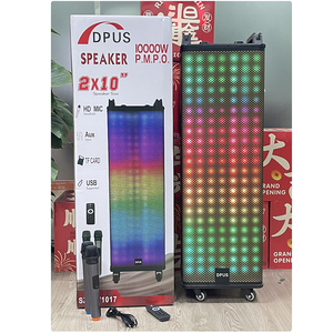 ลำโพงคาราโอเกะไม้ TW1017 คู่ลำโพง 10 นิ้ว บลูทูธ เสียงเบสหนักแน่น พร้อมไฟ LED Matrix <span class=keywords><strong>สวย</strong></span>งาม ซับวูฟเฟอร์ สำหรับงานปาร์ตี้ ดีเจ ลำโพงเสียงดังสำหรับใช้ในบ้าน - Product Image 6
