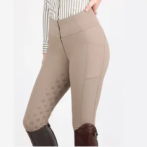 Meias-calças para assento de silicone, calças duráveis para equitação