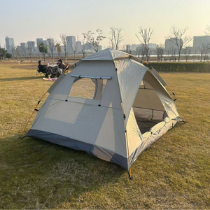 Vente directe d'usine, <span class=keywords><strong>tente</strong></span> de camping multi-personnes à deux portes, entièrement automatique, ouverture rapide, imperméable, protection solaire, portable, pour la plage en plein air - Product Image 3