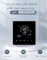 Termostato Inteligente WiFi RKHK Tuya para Calefacción por Suelo Radiante, Aire Acondicionado, Panel Táctil de Pared, Controlador de Ventilador de 3 Velocidades