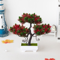 Plantes artificielles réalistes, Bonsaï Pin, Plantes en pot décoratives pour salon et jardin, Décoration, Plantes Artificielles Pin