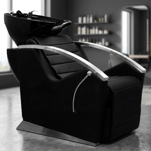 Cama para lavar el cabello sentado, silla de lavado de cabello semirreclinable especial para peluquerías y barberías, cama para lavar y enjuagar el cabello - Product Image 1