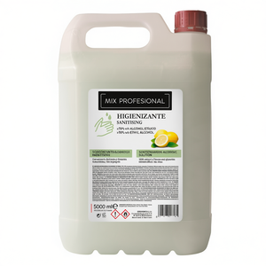 Solution désinfectante Higienizante 5000 ml avec mélange d'alcool éthylique et d'extrait de citron, qualité professionnelle - Product Image 2