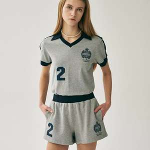 Chemise d'été rétro de football avec revers T-shirt imprimé à manches courtes de South Fashion pour les fans de football - Product Image 3