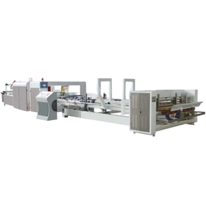 Full Automatic Corrugated <strong>Box</strong> <strong>Folder</strong> Gluer Stapler Stitch Machinery Carton <strong>Box</strong> Stitching Machine - Product Image 1