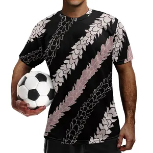 वैयक्तिकृत अनुकूलन लोगो लघु आस्तीन पुरुषों की टी-शर्ट पिकेके अरेबियन जैस्मीन प्रिंट फुटबॉल वर्दी