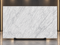 Dalles de marbre Bianco Carrara Venato pour îlots de cuisine, meubles-lavabos de salle de bain, carreaux de sol, panneaux à motifs et vasques en pierre