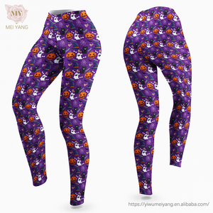 Leggings da Yoga con Stampa Floreale e Logo Personalizzato, Vita Alta, per Palestra e Allenamento, Vendita all'Ingrosso - Product Image 5