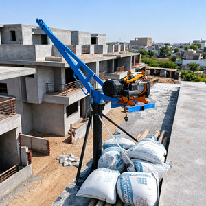 Chargeur de camion portatif pour chantier avec capacité de 300 tonnes et moteur pour le levage de ciment, de sable et de briques - Product Image 5