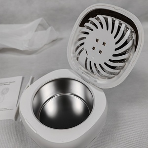 Machine de nettoyage ultrasonique avec UV et ventilateur de séchage, nettoyeur haute fréquence 45000Hz pour bijoux, lunettes, montres, bagues, prothèses dentaires - Product Image 5