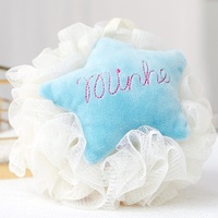 Éponge de bain Loofah, pièces, animaux mignons, pour douche bébé, avec poignée, vente en gros