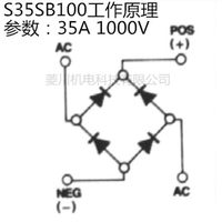 Módulo de Puente Rectificador KBPC3510 S35VB100 S25VB100 SKBPC3516 5016 5010 S15 S50 Montaje en Superficie