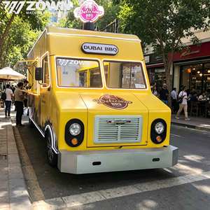 Camión de comida callejera eléctrico fabricado en fábrica, carrito móvil simple con cocina completa para hamburguesas, café, bocadillos y helados al aire libre. - Product Image 1