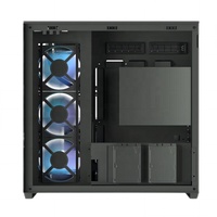 Boîtier PC Gamer Tour Complète « Fish Tank » avec 3 Panneaux en Verre, Support Refroidissement Liquide 360mm et Ventilateurs RGB 12cm