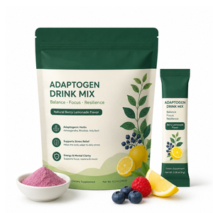 Nutrition sportive Mélange adaptogène pour boissons pour adultes Suppléments d'électrolyte de magnésium Vitamine D3 Poudre pour le calme et le soulagement du stress - Product Image 1