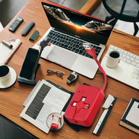 Vente en gros 3-en-1 Réutilisable 12V 3A Charge rapide de données Multifonctionnel Écouteur Cube Boîte Micro-USB Alimentation Téléphones Mobiles 2m Plastique