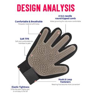 Amaz sıcak satış 512 iğne silikon köpek masaj ve duş eldiven kedi epilasyon için temizlik eldiveni Pet bakım ürünleri - Product Image 3