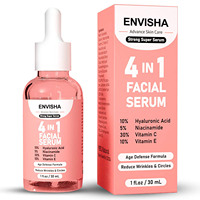 Nouveau Soin De La Peau Sérum Visage 4 en 1 Blanchissant Anti-Âge Sérum Visage avec 30% Vitamine C 5% Niacinamide 10% Sérum de vitamine E
