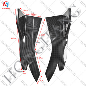 Honghang PP plastique Kit de carrosserie coin arrière pour universel Type D pare-chocs arrière <span class=keywords><strong>garde</strong></span> coin couverture 2 pièces Auto accessoires - Product Image 3