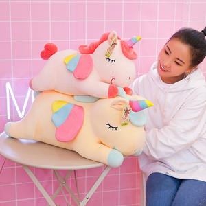 Tessuto di cotone creativo angelo unicorno orso peluche ragazze anniversari a cuore carino per le tecniche lavate con Pony per alleviare lo Stress - Product Image 4