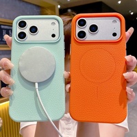 Coque de téléphone portable 2-en-1 couleur macaron tendance pour iPhone 15 11 12 13 14 16E 17 Pro Max 16 Pro avec charge magnétique sans fil
