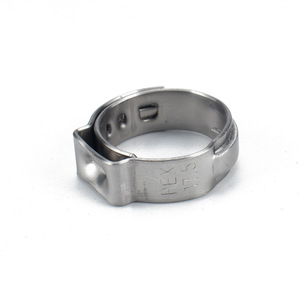 Stainless Steel Pex Hose <b>Clamp</b> 18.3 17.9 20.8 23.3 25.4 Mm Single Ear For Pipe Repair - Product Image 3