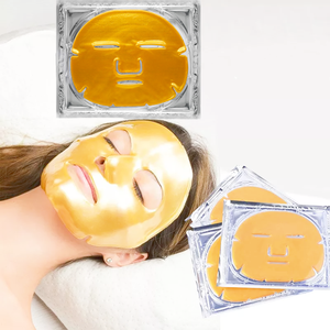 Masque en tissu pour soins quotidiens à faible MOQ, marque privée, personnalisé, fabriqué en Chine, avec or 24 carats, <span class=keywords><strong>acide</strong></span> <span class=keywords><strong>hyaluronique</strong></span> et collagène, pour le <span class=keywords><strong>nez</strong></span> et le visage - Product Image 4