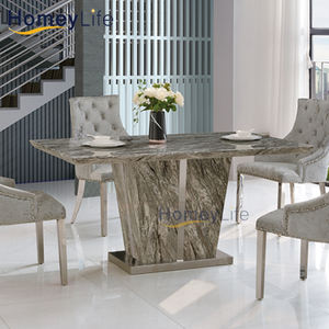 Artificielle Naturel Coréenne <span class=keywords><strong>Italien</strong></span> Dubaï Rectangle Table À Manger En Marbre Ensembles - Product Image 6
