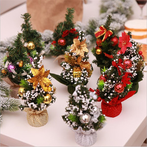 Mini Christmas <b>tree</b> decorations, Christmas ornaments, exquisite decorative little <b>trees</b> with ornaments for display. - Product Image 1